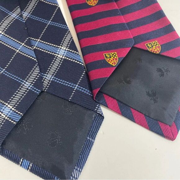 Brooks Brothers 100% Silk "346" & Makers Striped Blue & Red Ties Made in USA - Picture 6 of 6